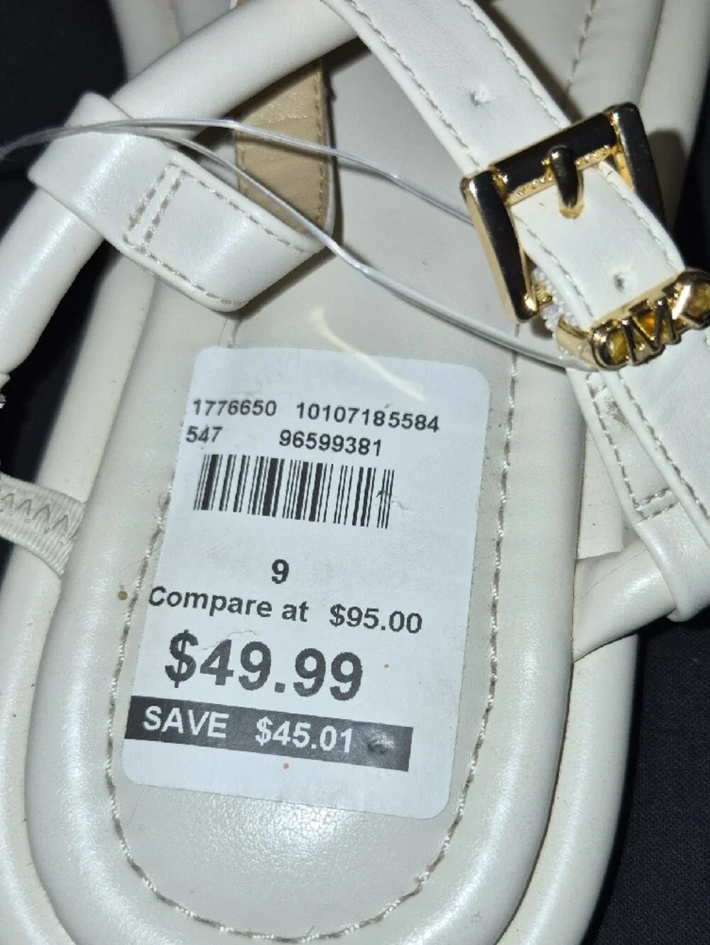 Michael Kors White Braided T-Strap Sandals Brand New! Never Worn!
